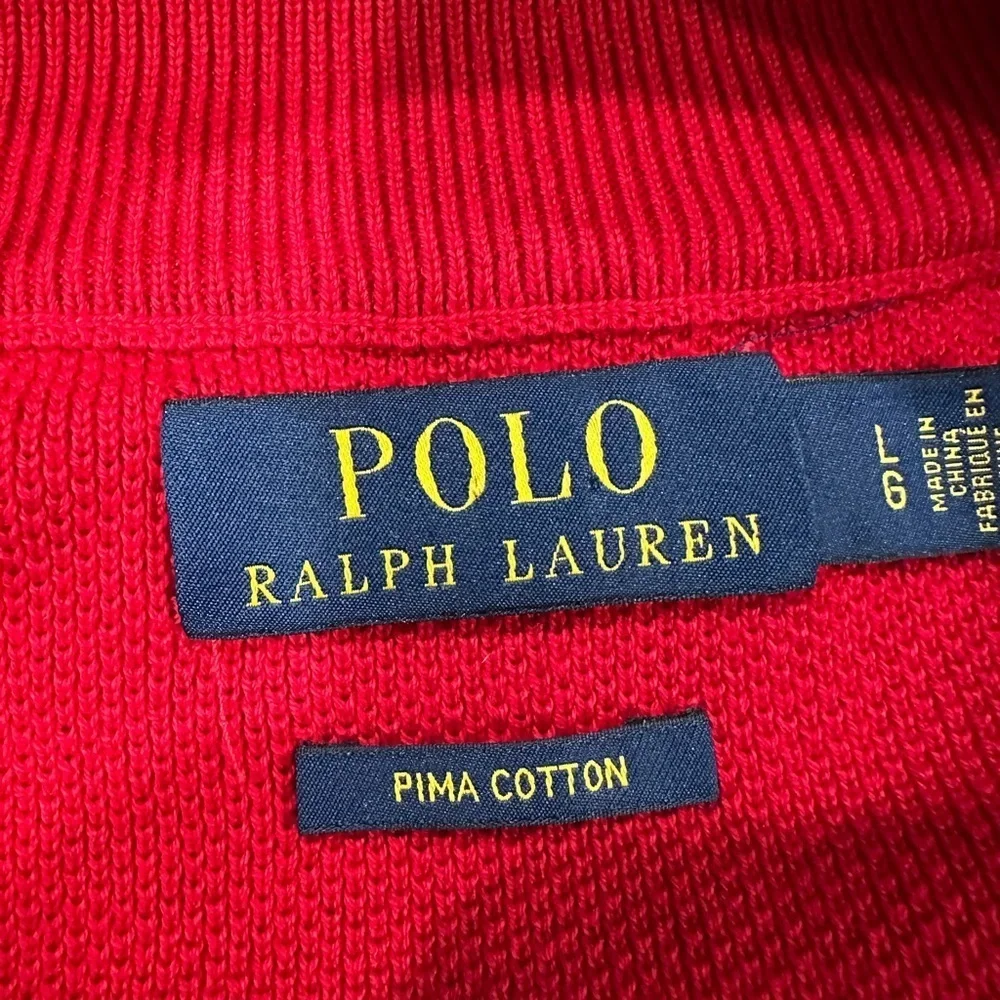 Polo Ralph Lauren Men's Red Sweater. Pimacotton